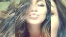 Dalam salah satu foto, Ariel Tatum mengupload foto selfie dengan duck faces atau mengerucutkan bibir seperti mulut bebek. (instagram.com/arieltatum)