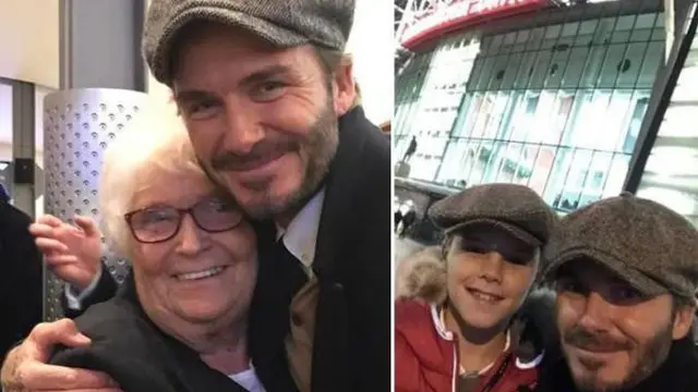 David Beckham memeluk Cathy