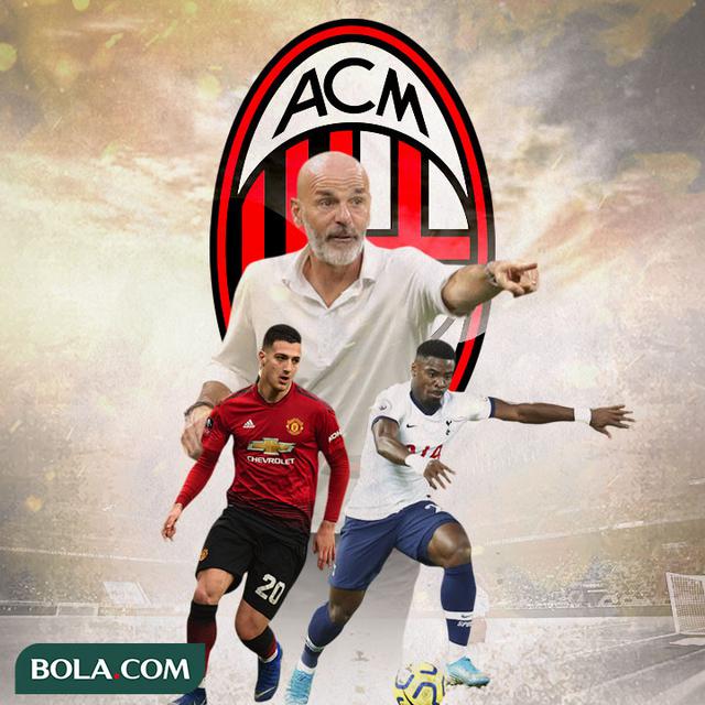 AC Milan - Diogo Dalot, Stefano Pioli, Serge Aurier