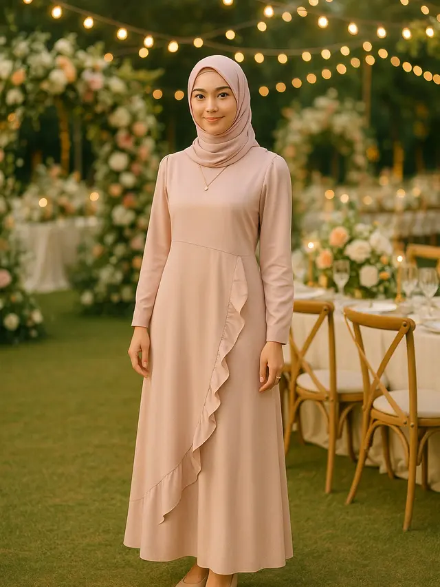 Rekomendasi Gamis Kondangan Outdoor