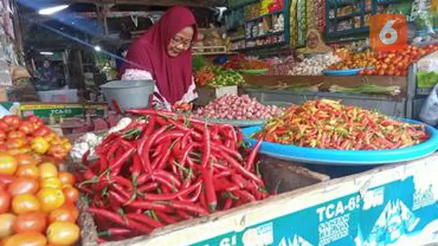 Pedagang cabai di Pasar Induk Banyuwangi (Hermawan Arifianto/Liputan6.com)