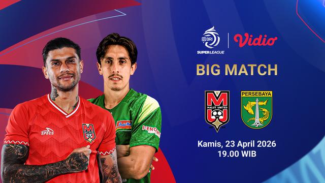 Malut United vs Persebaya menjadi laga seru yang sayang untuk dilewatkan, eksklusif cuma di Vidio.