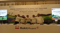Konfrensi pers kinerja tahun buku 2022 PT Bukit Asam Tbk (PTBA), Kamis, 9 Maret 2023. (Foto: Liputan6.com/Elga N)