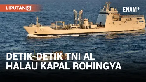 VIDEO: TNI AL Halau Kapal Imigran Rohingya