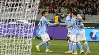 Manchester City menang atas AS Roma lewat drama adu penalti (C) Twitter Manchester City
