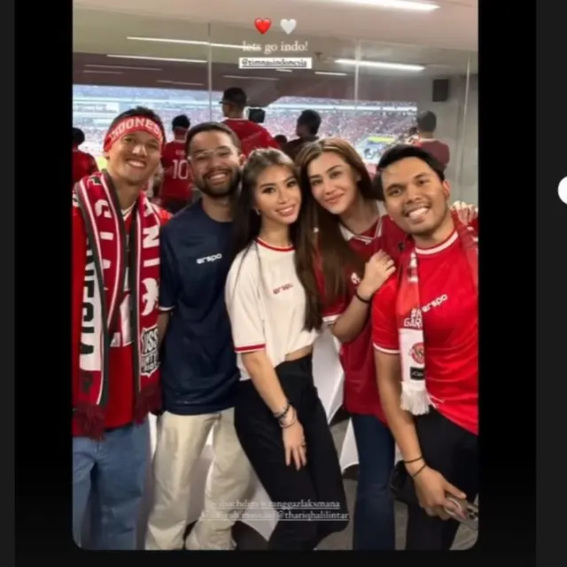 Nonton Laga Timnas Indonesia vs Australia di GBK, Aurel Hermansyah Duduk di Tribun VIP, Aaliyah Massaid Pilih Kelas Termahal