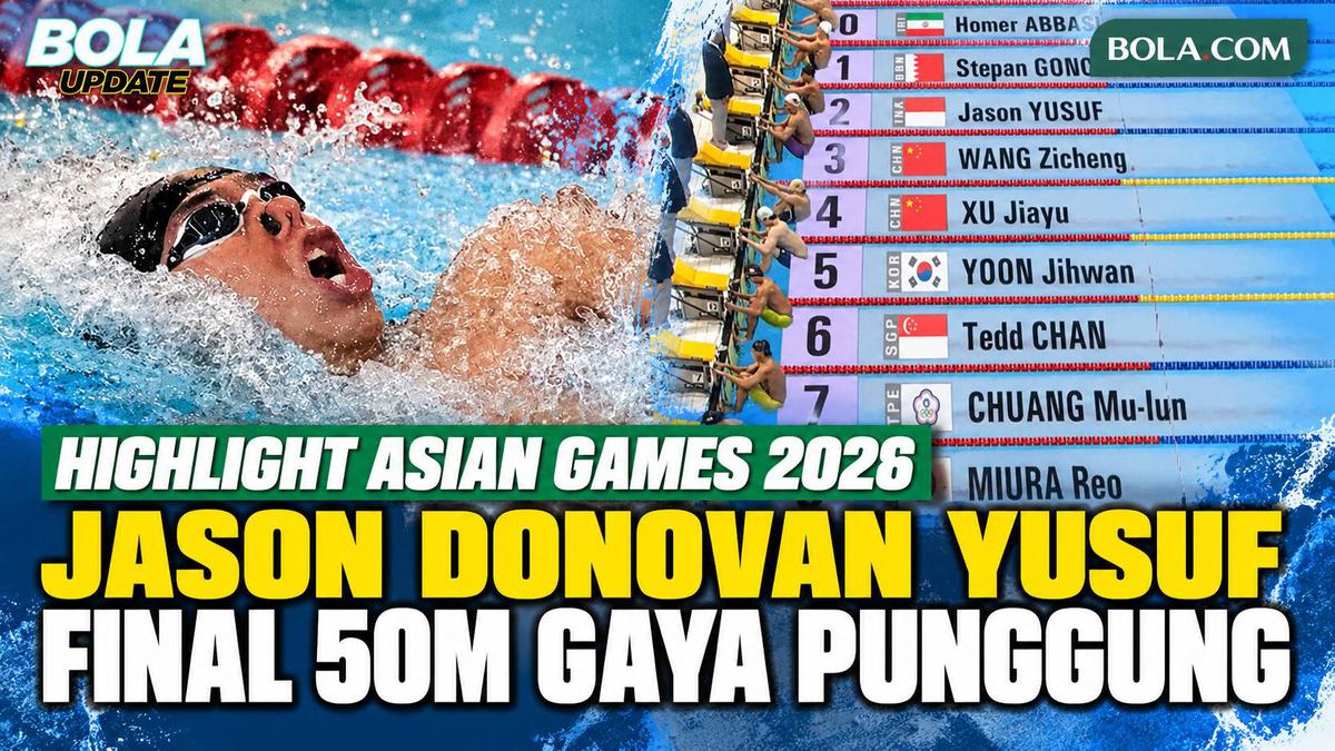 Highlight Asian Games 2026: Jason Donovan Yusuf Finis Keenam di Final 50 Meter Gaya Punggung Putra