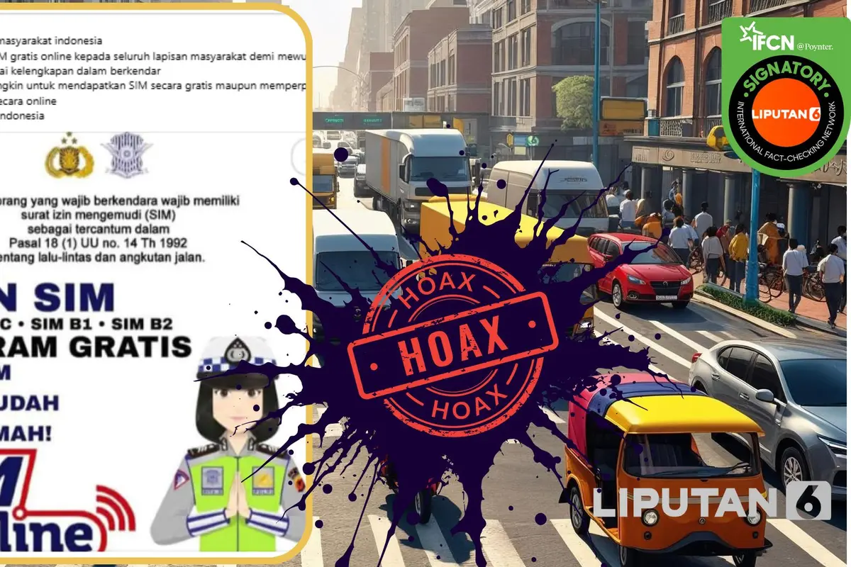 Tangkapan layar klaim link pendaftaran bantuan SIM online gratis