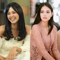 Lihat di sini penampilan cantik Aurelie Moeremans pakai dress-kebaya.