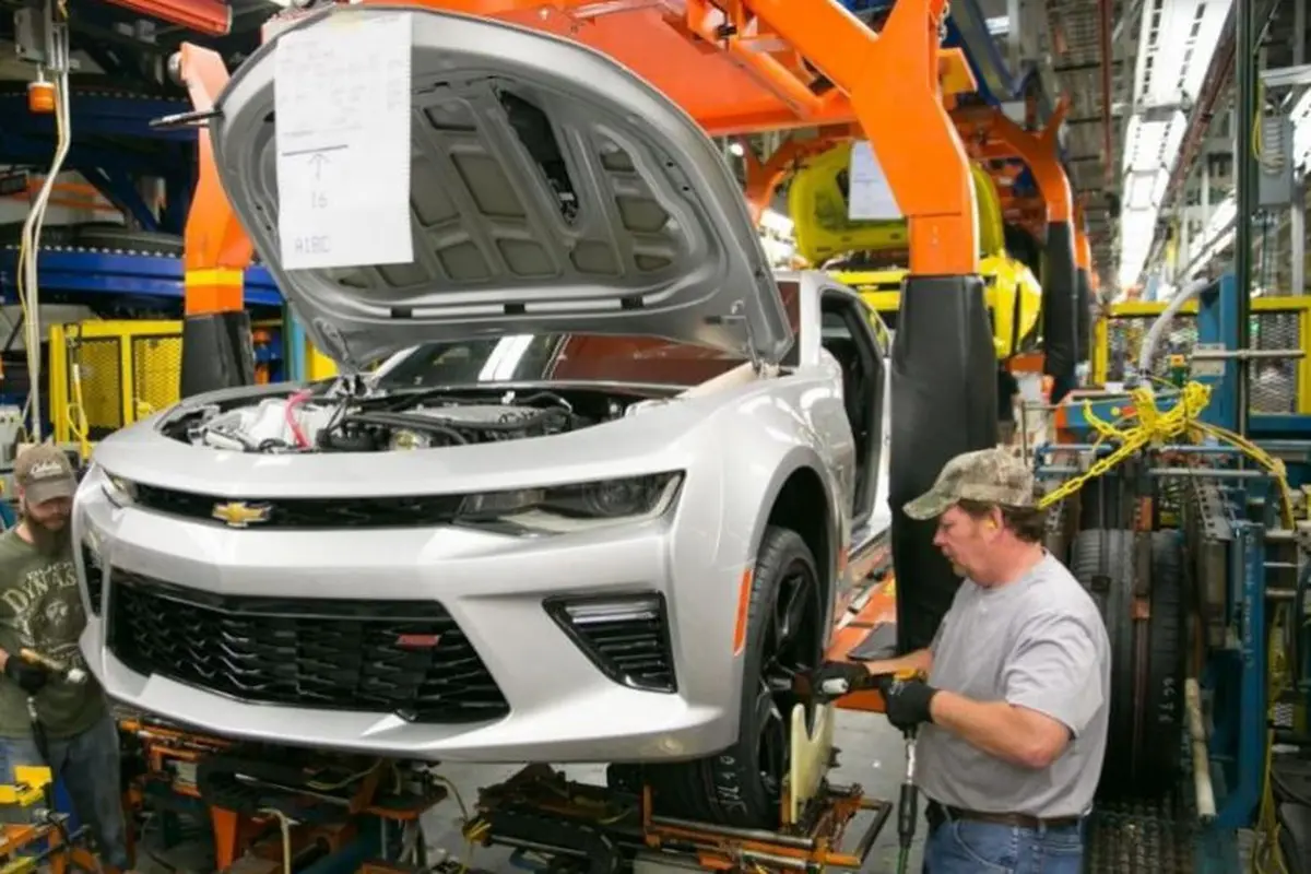 Buruh Pabrik General Motors di Detroit, Amerika Serikat (AS).