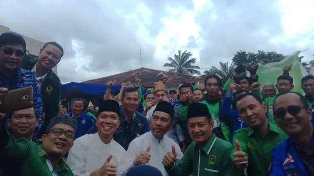 Pengemudi Ojek Online Dukung Ishak-Yudha di Pilkada Sumsel