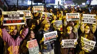 Intervensi Israel merupakan tindakan terorisme yang melanggar hukum internasional dan membahayakan nyawa warga sipil. (KEMAL ASLAN/AFP)
