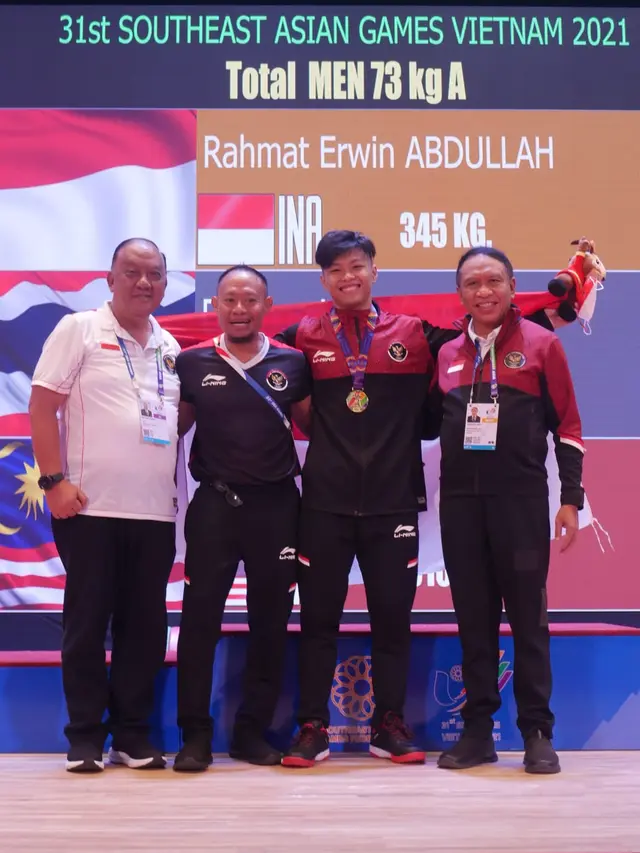 Pecahkan 3 Rekor Rahmat Erwin Abdullah Rebut Emas SEA Games 2021
