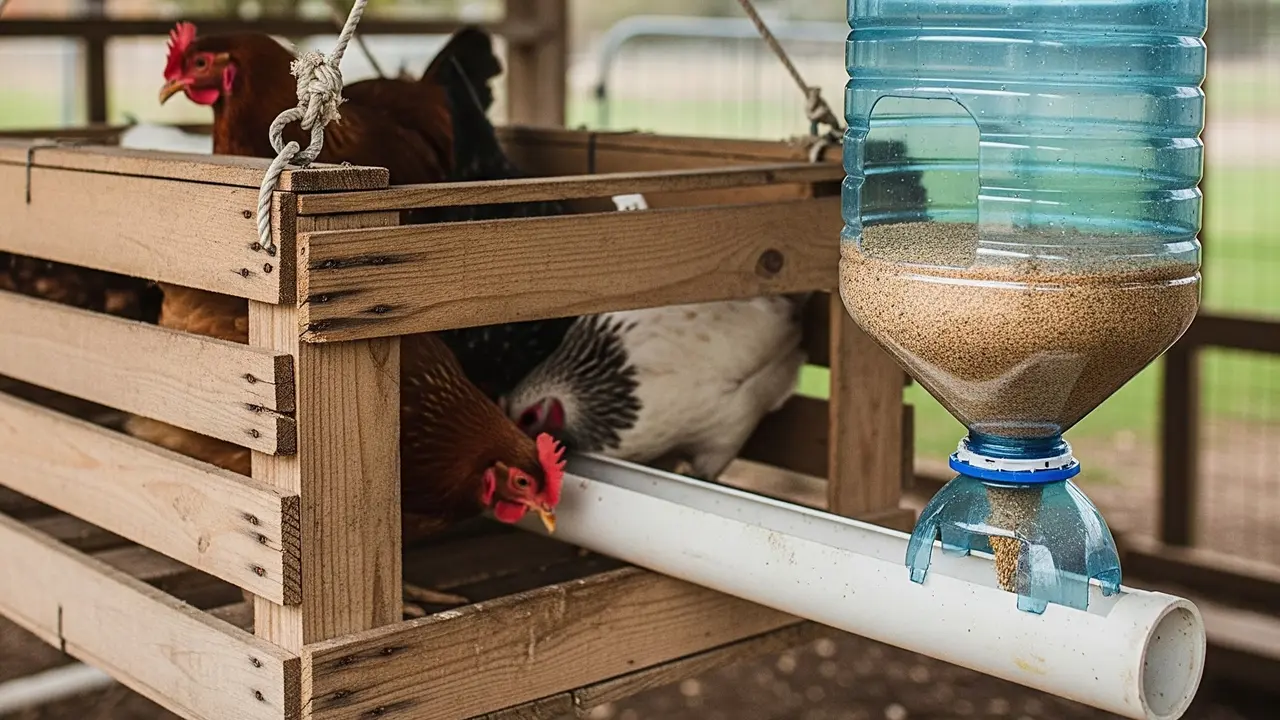 Kandang Ayam dengan Sistem Pakan Otomatis (Gemini AI)