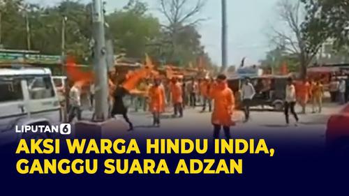 VIDEO: Warga Hindu India Nyalain Lagu Buat Ganggu Adzan