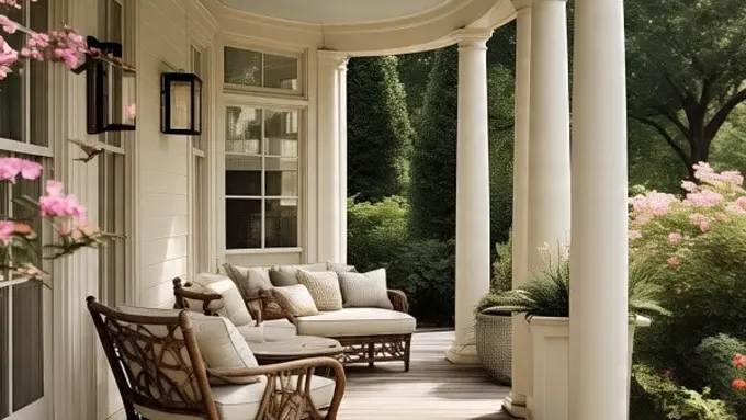 Ilustrasi Teras Rumah (Sumber Gambar: Meta AI)