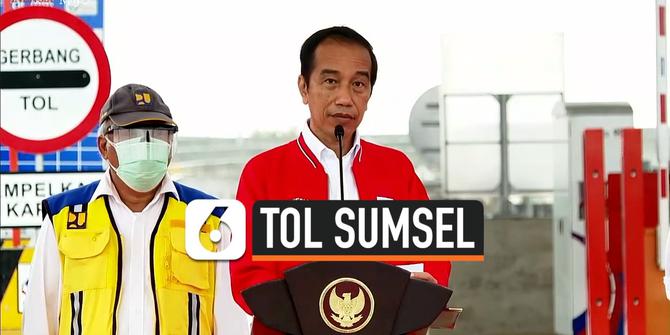 VIDEO: Presiden Jokowi Resmikan Tol Kayu Agung-Palembang