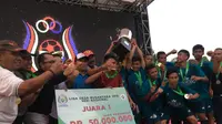 Tim Desa Sidrap, Sulawesi Selatan menjadi Liga Desa Nusantara 2018 (Pramita Tristiawati/Liputan6.com)