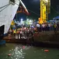 Penyelamatan Penumpang Mobil Yang Tercebur Di Pelabuhan Merak, Kota Cilegon, Banten. (Jumat, 23/12/2022). (Basarnas Banten).