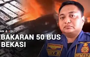 Kebakaran 50 Bus di Bekasi