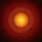 Pembentukan planet baru yang diduga memiliki kemiripan dengan Bumi dan mengorbit di dekat bintang bernama TW Hydare (Foto: ESO, NAOJ, NRAO).
