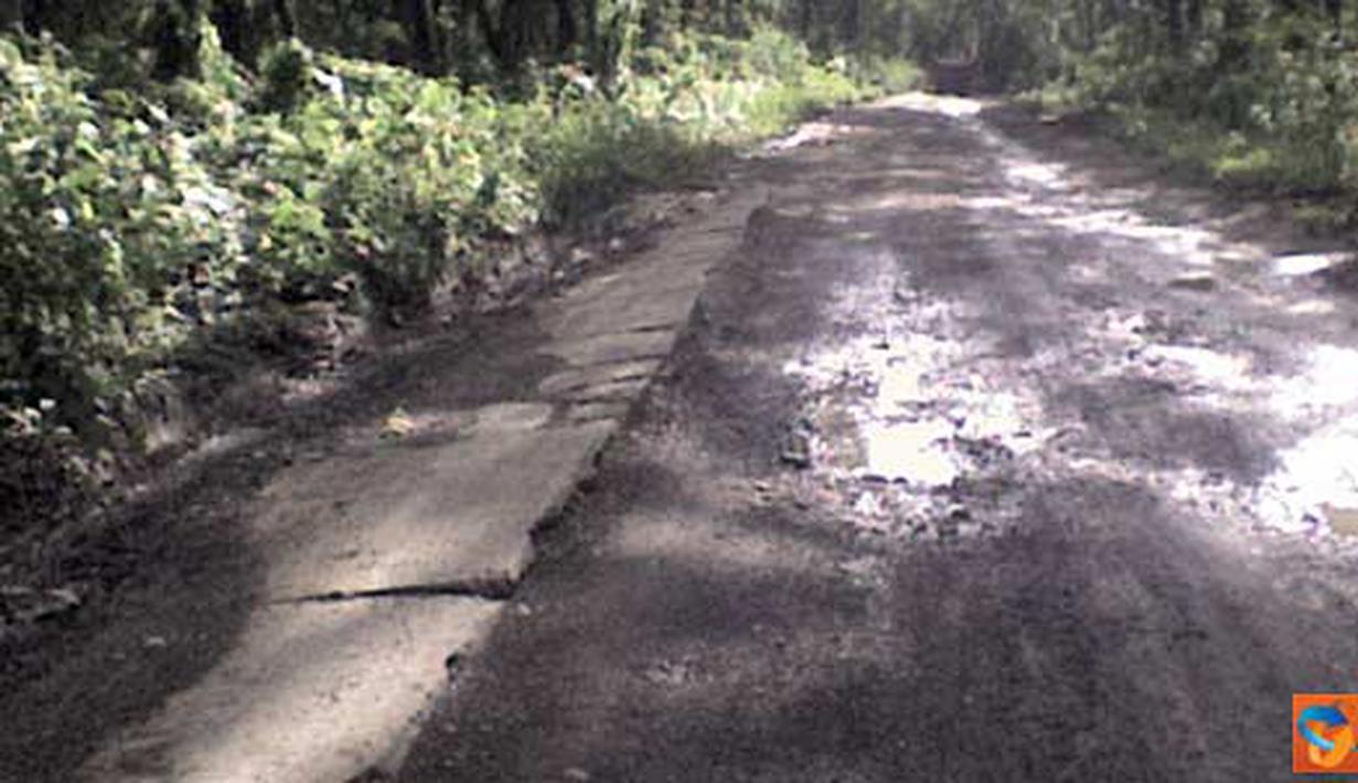 Citizen6, Lamongan: Ruas jalan berluas menganga sepanjang 12 kilometer di wilayah selatan kabupaten Lamongan. (Pengirim: LandaxNocturnal Zaen)