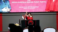 Ketua Umum Partai Demokrasi Indonesia Perjuangan (PDIP) Megawati Soekarnoputri ikut komentar soal pemecatan Ketua Komisi Pemilihan Umum (KPU) Hasyim Asy'ari karena tindakan asusila. (Tim Merdeka).