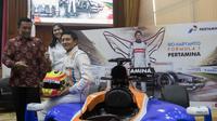 Rio Haryanto akan melakoni balapan perdana pada ajang F1 di Sirkuit Albert Park, Australia, Minggu (20/3/2016) mendatang. (Bola.com/Vitalis Yogi Trisna)