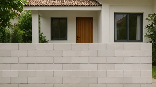 Model Pagar Bata Hebel untuk Teras Rumah/ Ilustrasi AI