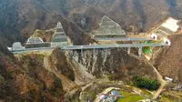 China Potong Gunung demi Bangun Jalan Tol, Penampakannya Bikin Warganet Heboh