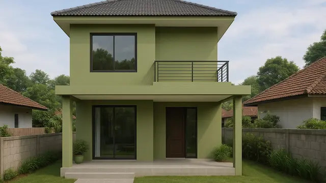 7 Gambar Rumah Kampung Type 36 Dua Lantai yang Enggak Terlihat Semrawut, Justru Tambah Rapi dan Mewah