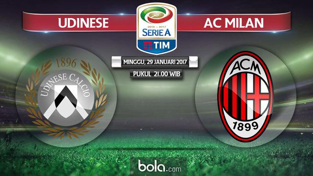 Serie A_Udinese Vs AC Milan (Bola.com/Adreanus TItus)