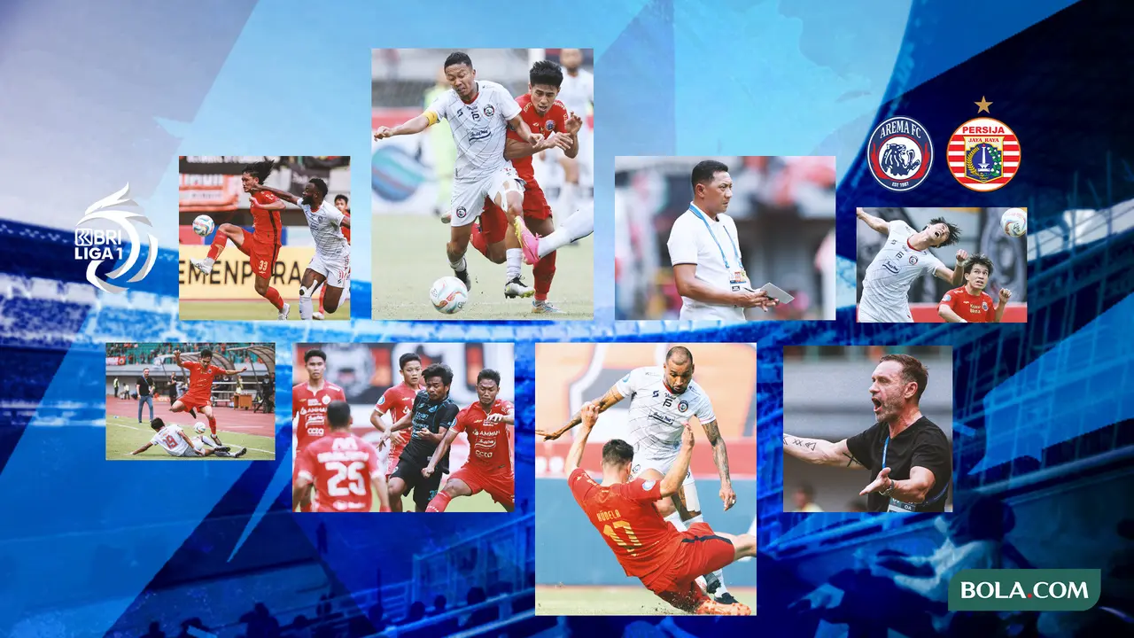 Kolase - Duel-duel antara Arema Vs Persija di BRI Liga 1