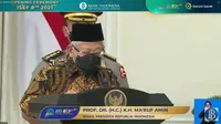 Indonesia Sharia Economic Festival (ISEF) ke-8 2021 resmi dibuka oleh Wakil Presiden Republik Indonesia Ma’ruf Amin (dok: Tira)
