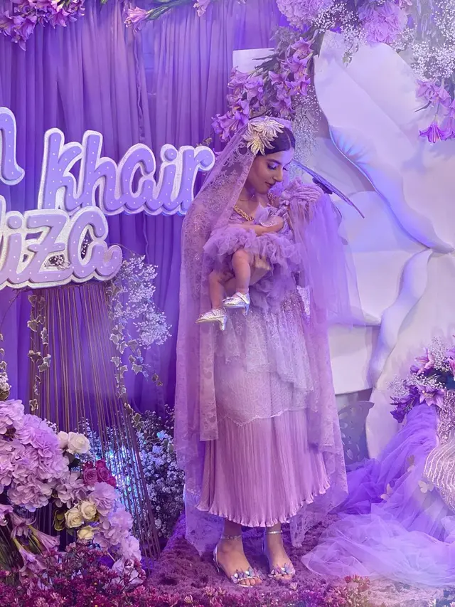 7 Potret Aqiqah Baby Lily Anak Tasya Farasya, Mewah Serba Ungu