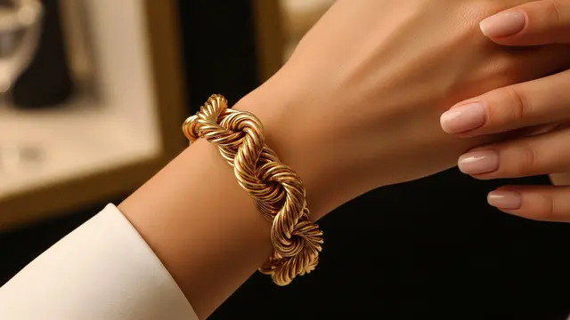 Model Gelang Emas Rantai Besar