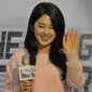 Aktris asal Korea Selatan, Park Hye Soo saat ditemui media di Jakarta, Jumat (9/10/2015). (Liputan6.com/Herman Zakharia)