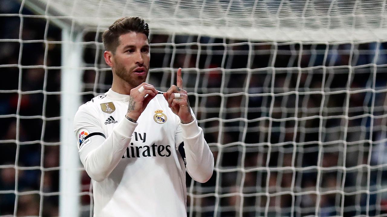 Sergio Ramos Cetak Gol ke-100
