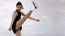Ashley Wagner Atlet Ice Skating asal Amerika Serikat menunjukan aksinya di atas seluncur es saat mengikuti kejuaraan Ice Skating dunia, ISU Dunia Figure Skating Championships di Boston, Massachusetts, Amerika Serikat, (31/3). (REUTERS/Brian Snyder)