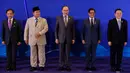 Kunjungan ini merupakan langkah strategis Indonesia dalam memperkuat peran di kawasan Asia Tenggara serta merumuskan kebijakan bersama menghadapi tantangan global. Tampak dalam foto, Sultan Brunei Hassanal Bolkiah, Presiden Indonesia Prabowo Subianto, Perdana Menteri Malaysia Anwar Ibrahim, Presiden Filipina Ferdinand Marcos Jr., dan Sekretaris Jenderal ASEAN Kao Kim Hourn (dari kiri ke kanan) berfoto bersama dalam KTT Khusus Brunei Darussalam-Indonesia-Malaysia-Filipina Kawasan Pertumbuhan ASEAN Timur (BIMP-EAGA) di sela-sela KTT ke-48 Perhimpunan Bangsa-Bangsa Asia Tenggara (ASEAN) di Cebu, Filipina, Kamis 7 Mei 2026. (Rolex DELA PENA/POOL/AFP)