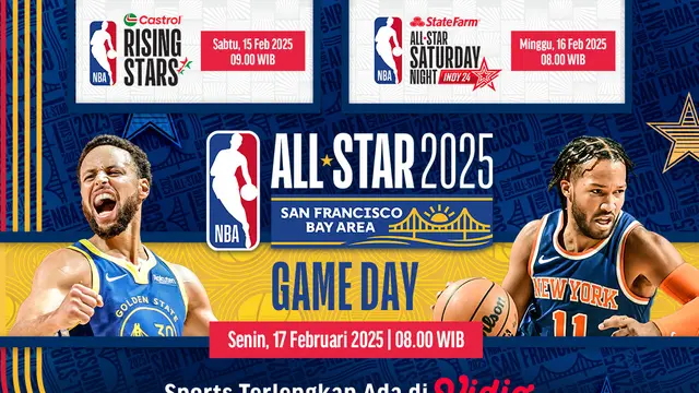 Jadwal Siaran Langsung NBA All Star 2025 di Vidiov