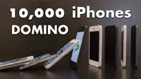 Unik! 10.000 unit iPhone 5 dijadikan sebagai permainan domino, penasaran seperti apa permainannya?