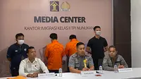 Kantor Imigrasi Kelas II TPI Nunukan saat menyampaikan presscon terkait penggagalan penyelundupan narkoba dari Malaysia ke Indonesia.