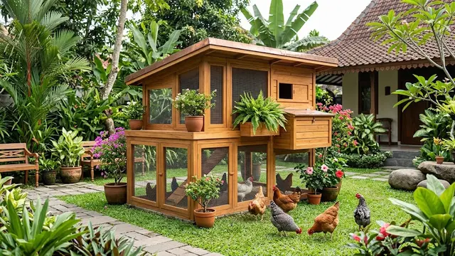 Kandang Ayam Tidak Harus Kumuh, 7 Model Ini Justru Terlihat Rapi (AI Generated)