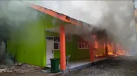 Kebakaran MAN 1 Makassar (Liputan6.com/Fauzan)