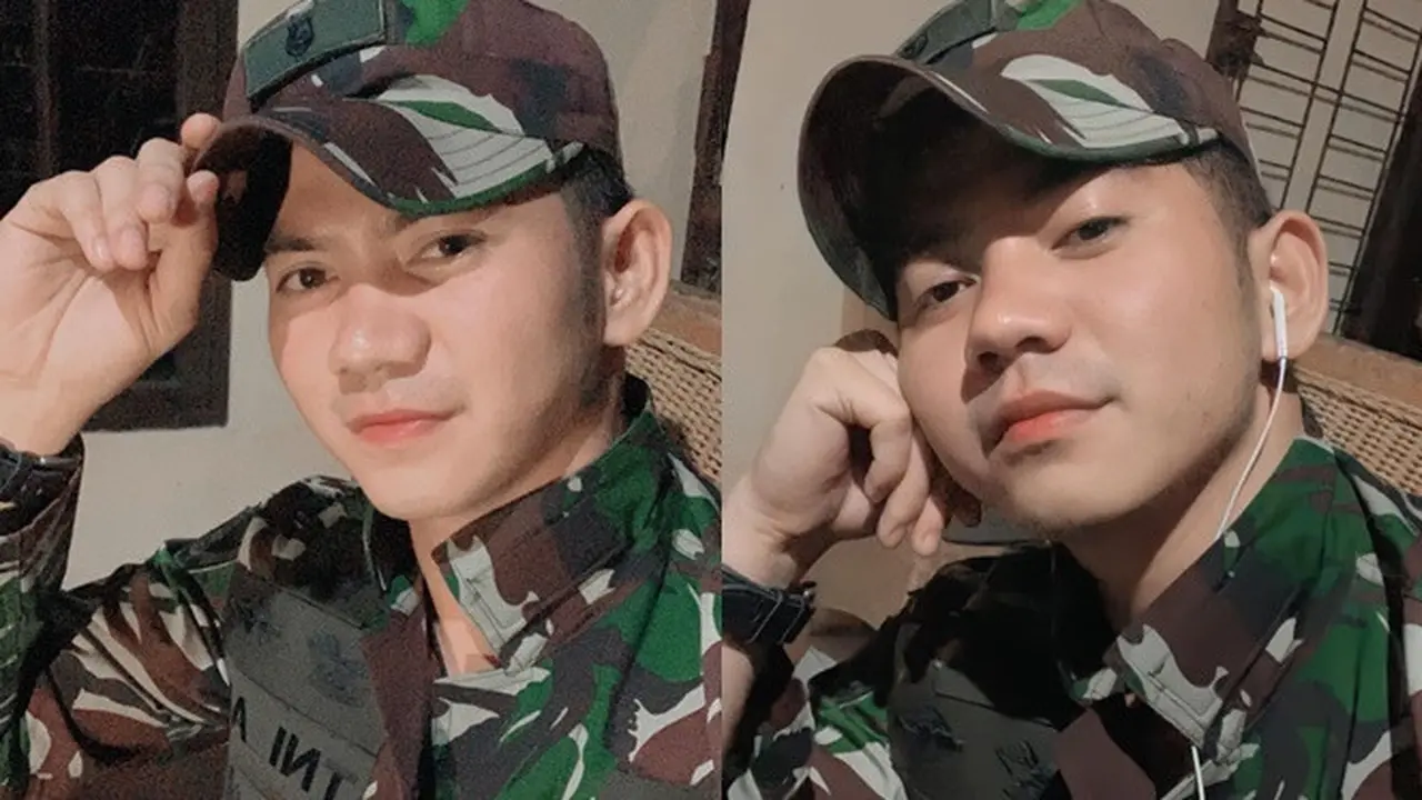 6 Potret Rizki DA Bergaya Pakkai Seragam Tentara Ini Curi Perhatian