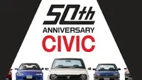 50 Tahun Honda Civic, Penjualan Capai 28 Juta Unit (Ist)