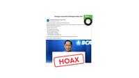 Cek fakta tautan pendaftaran Bank BCA