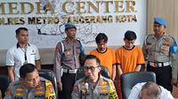 Kapolres Metro Tangerang, Kombes Pol Zain Dwi Nugroho, saat jumpa pers di Polres Metro Tangerang Kota, Selasa (8/10/2024). (Liputan6.com/Pramita Tristiawati).