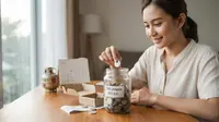 Ciri Orang yang Suka Nabung Recehan di Toples Menurut Psikolog. Foto: AI Generated